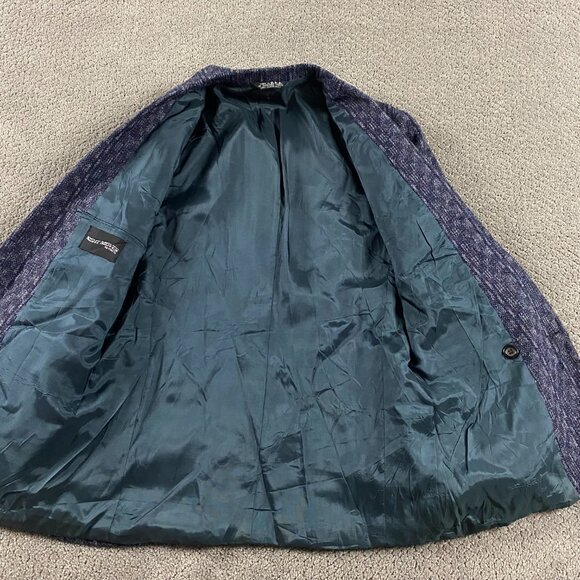 NWT Vintage Night Moves Ciattl Blazer Sport Coat Men's 38S Purple Short - Picture 6 of 15